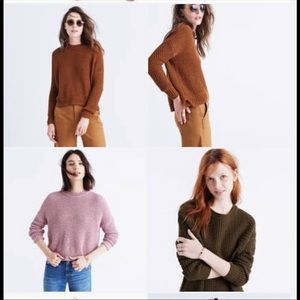 NWT Madewell French Quarter pullover sweater